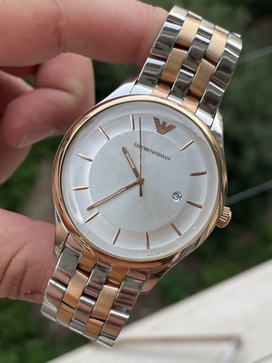 Emporio Armani Rose Gold watch, stainless steel, 43mm