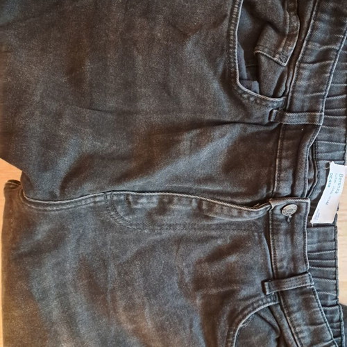 Bershka black men's pants XL used with wear between legs