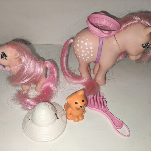 My Little Pony El Greco Rosalyn Mom, Baby and Accessories set, like new