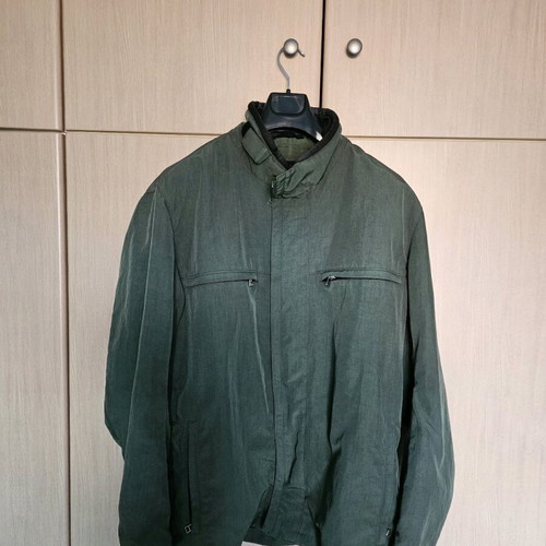 Dainese men's motorcycle jacket cordura 3/4 used, size 56, green cypress