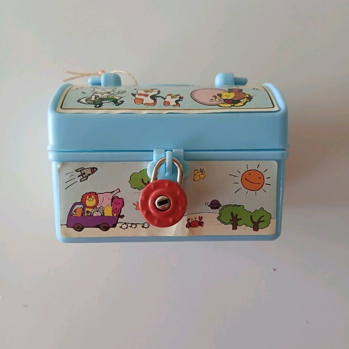 80s Vintage Piggy Bank new with key
