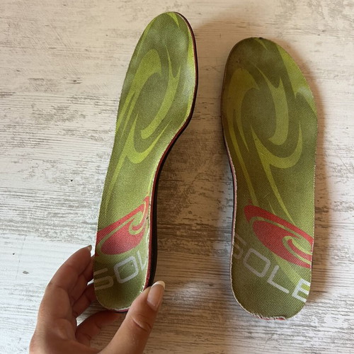 A To Z Greek women's insoles like new, sizes 38-39, green