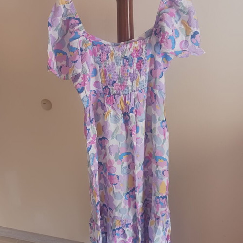 Summer dress, long, multicolor