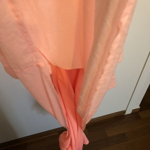 Be You maxi dress salmon cotton-silk like new, strapless boho