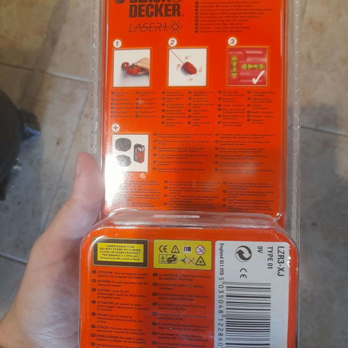 Black & Decker LZR3 Linear Laser Level red beam new