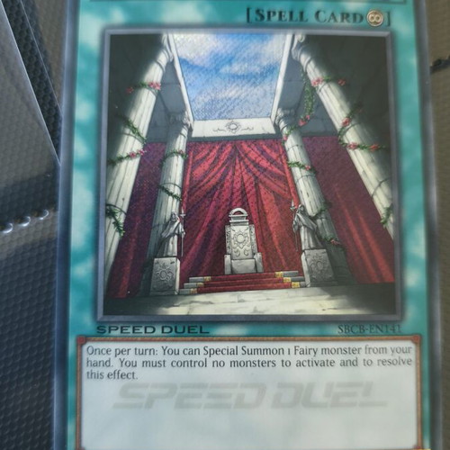 Valhalla, Hall of the Fallen Speed Duel 1st Edition Spell Card like new