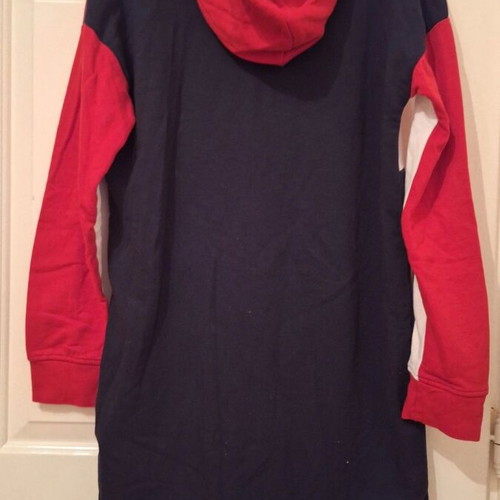 H&M sweatshirt dress size 40 like new, red and blue