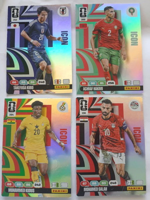 Κάρτες Panini Icon μεταχειρισμένες, σετ 4