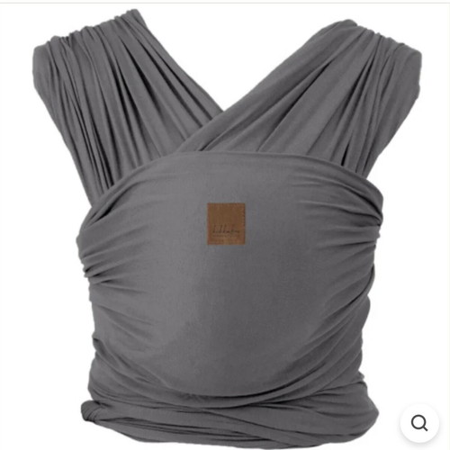 Isla Dark Grey Kikkaboo baby carrier new with cotton hat and storage bag set