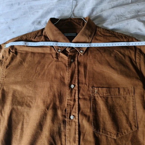 Bostonians men's shirt brown-tan like new, size 44