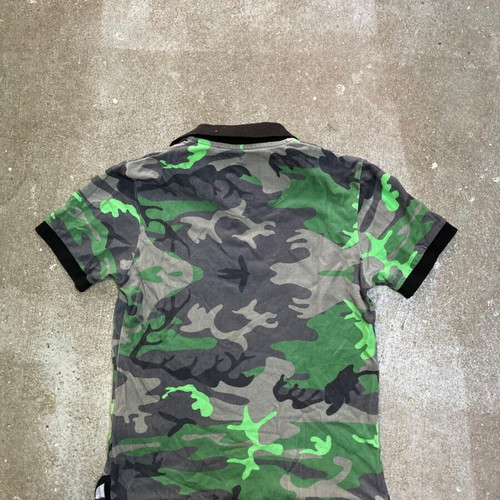 Philipp Plein SS16 Skull Camo Polo Shirt, S, Made in Italy