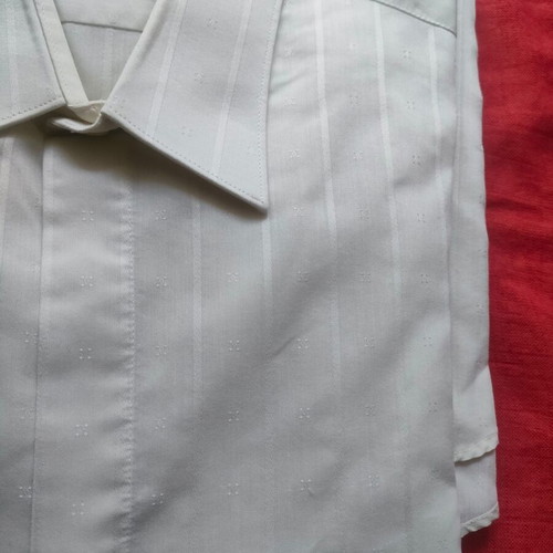 Long-sleeve shirt used ecru Artist quality clothing XXL