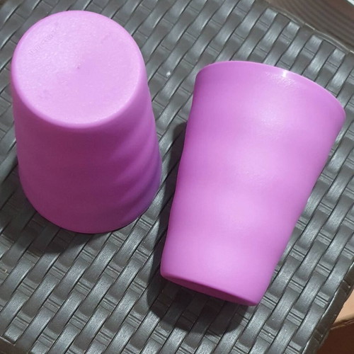 Tupperware Expresion Cups new with lid and silicone straw hole