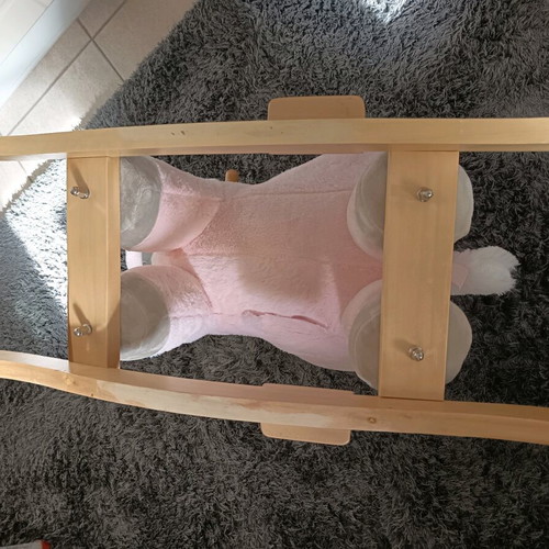 Wooden Rocking Unicorn Pink like new