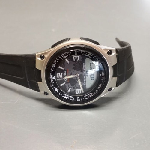 Casio AW-80 men's wristwatch used with broken strap