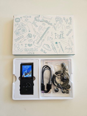 AGPTEK A02S MP3 player 16GB with Lossless sound, up to 70 hours battery