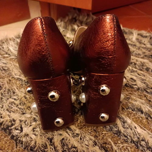 Got it leather pumps used brown size 40