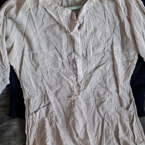 Zara thin spring shirt like new, beige, size M