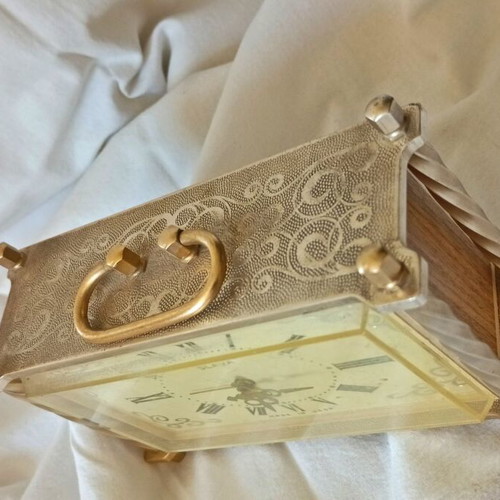 Slava vintage Russian clock used, for collectors
