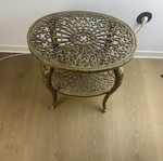 Brass Auxiliary Table used, 45 cm height