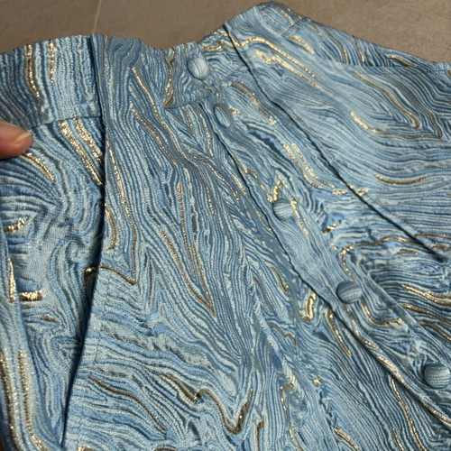 Yas Mini Skirt Like New, Gold, Size XS