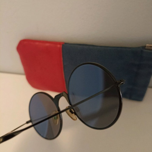 Le Specs sunglasses used, pink, metal frame
