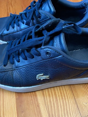 Δερμάτινα παπούτσια Lacoste γυναικεία μεταχειρισμένα, μπλε, νούμερο 38