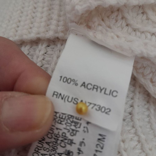 Zachari knitted long sweater used, size M, 100% acrylic