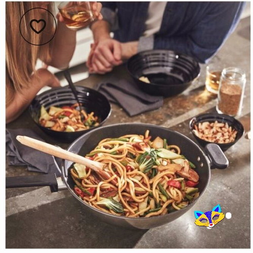 Wok Pan Large 33 cm IKEA used without lid