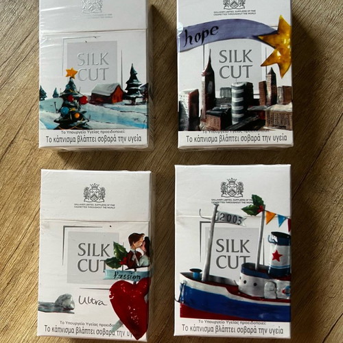 Silk Cut collectible cigarettes new, pack of 4 sealed