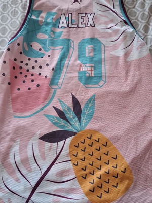 Crossover Tank Top XXL like new, tropical print