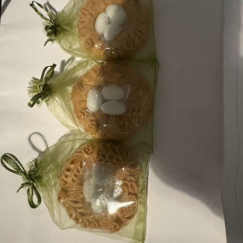 Set of 3 Anogeian handmade Xompliasta decorative koulouria