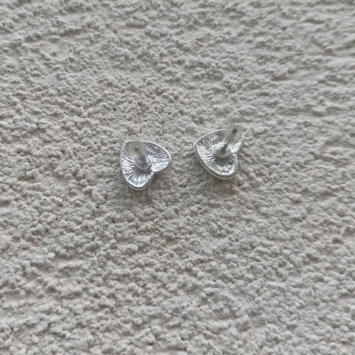 Heart earrings like new, silver