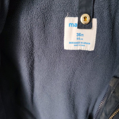 Mayoral boys' jacket like new, blue, size 98 cm