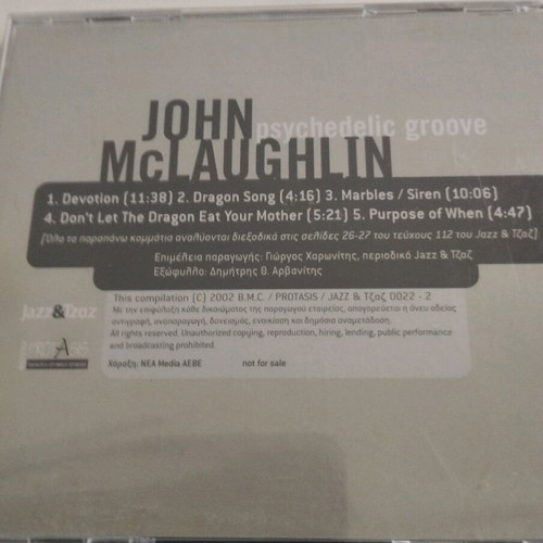 John McLaughlin Psychedelic Groove CD sealed, jazz