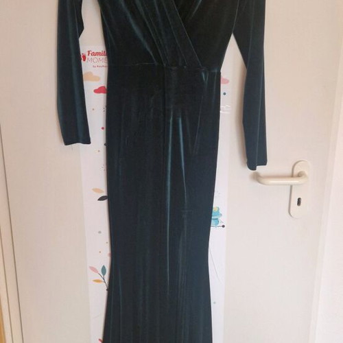 Velvet dress Nash green like new, size L