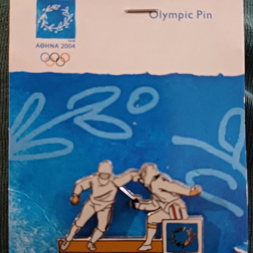 Athens 2004 Olympic Games Fencing Pin new