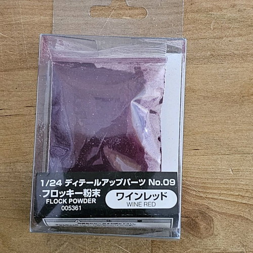 Flock powder new, wine red