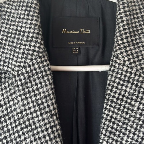 Massimo jacket black and white like new, size S