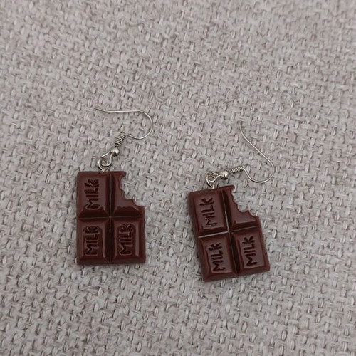 Chocolate earrings new