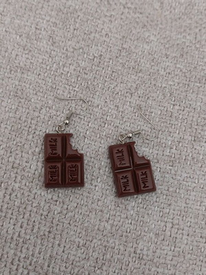 Chocolate earrings new