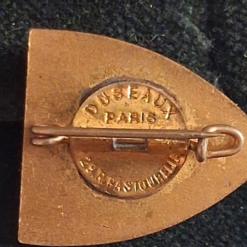 SS Normandie 1935 enamel pin by Duseaux Paris, French Line CGT