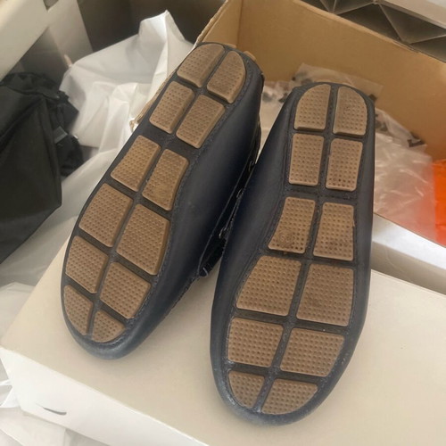 Alo leather moccasin shoes for boys new size 28