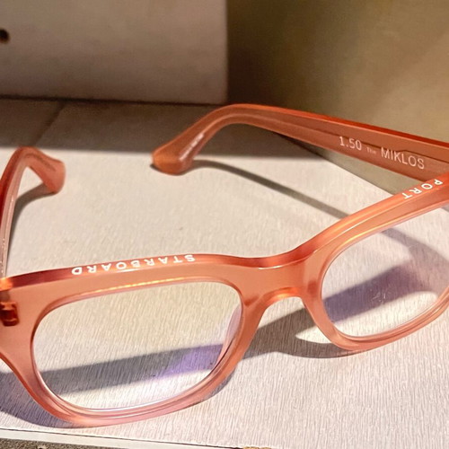 Caddis Milkos women's eyeglasses used, acetate frame with blue light filter