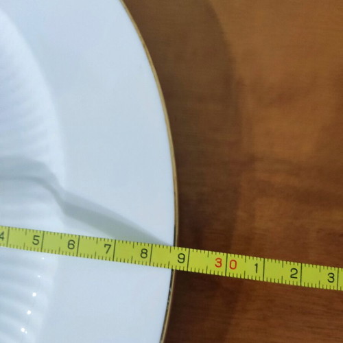 Kaiser round porcelain platters like new, set of 2 with Romantica design