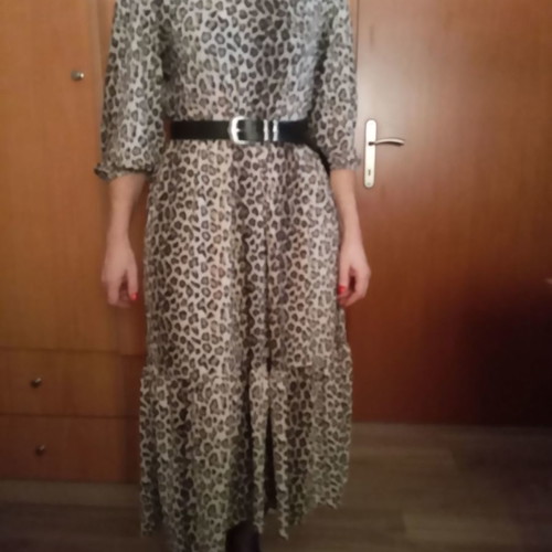 Zara dress used, animal print, size M
