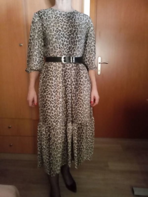 Zara dress used, animal print, size M