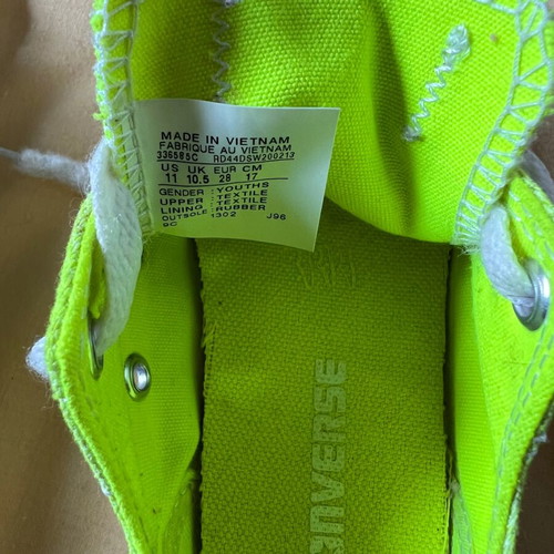 Παπούτσια Converse All Star μεταχειρισμένα, μέγεθος 28, πράσινα, unisex