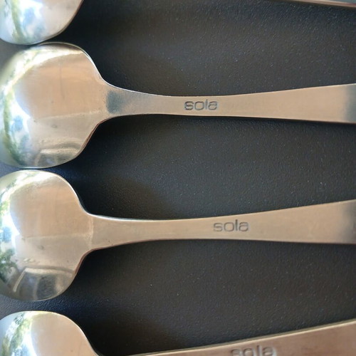 Set of 4 collectible spoons from Olympic Airways by Sola