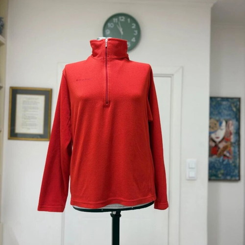 Mammut Women's Tecnopile Fleece Red 1/4 Zip used Size M/L